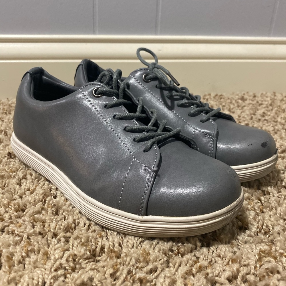 Kids Grey dress shoes